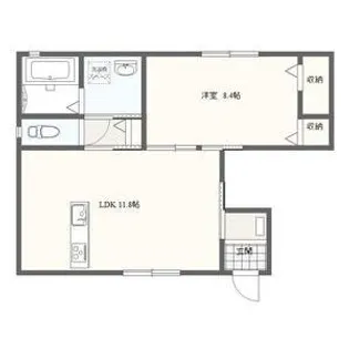 愛知県名古屋市中川区元中野町4【アパート】の間取り