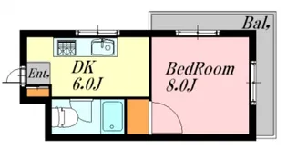 広島県広島市中区鶴見町【マンション】の間取り