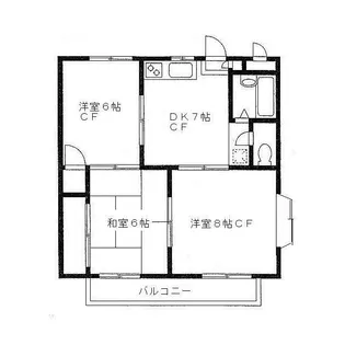 ユニティー西山【2階】の間取り