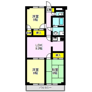 ドムス中居【3階】の間取り