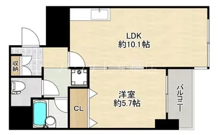 大阪府大阪市城東区中央3【マンション】の間取り