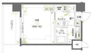 ZOOM調布【5階】の間取り