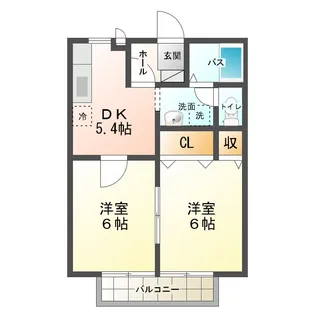 ミヤ・エレガンテVI【2階】の間取り