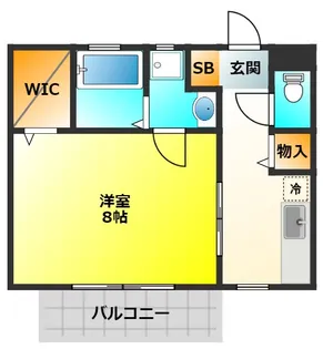 ベルメゾン和田【1階】の間取り