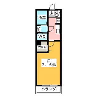 セレクト菅沢【1階】の間取り