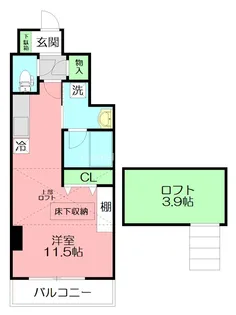 La fonte(ラ・フォンテ)【1階】の間取り