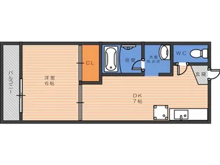 リバーハイツコーチII【2階】の間取り