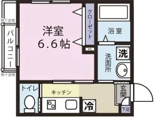 エスポワール東大井【3階】の間取り