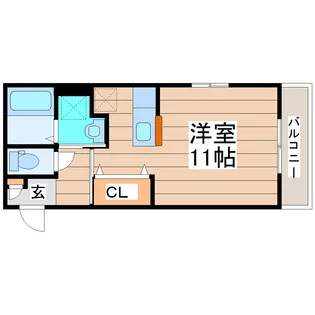 サン・ヴィレッジA【2階】の間取り