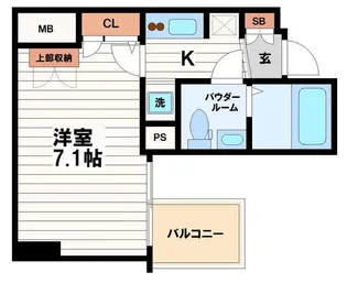 アドバンス心斎橋ラシュレ【2階】の間取り