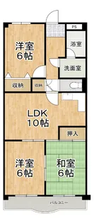 グレートマンション原田【3階】の間取り
