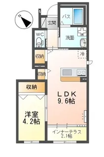 グランデージ桜【1階】の間取り