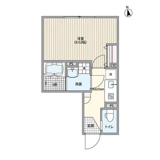 エルファーロ笹塚III【2階】の間取り