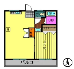 福島県郡山市開成2【マンション】の間取り