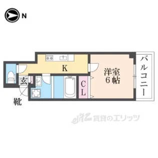 プリオーレ衣笠の間取り