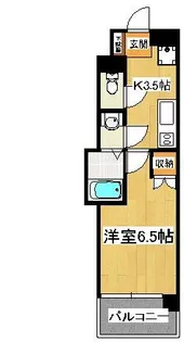 カーサアルマーレ【5階】の間取り