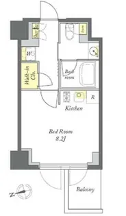 プライムメゾン清澄白河【6階】の間取り