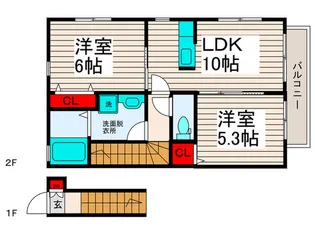 ハウス西新井【2階】の間取り