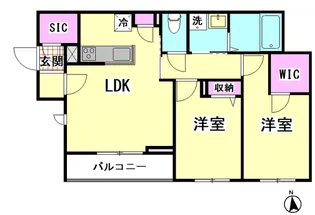 Relafort大井【2階】の間取り