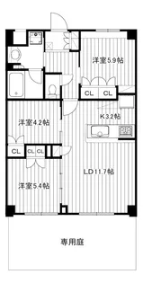 NIIYA平和台【1階】の間取り