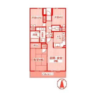 東戸塚パークホームズ弐番館【3階】の間取り