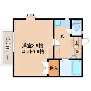 ハイツフレグランス【2階】の間取り
