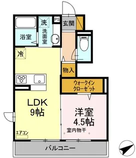 ジュネス前原【1階】の間取り