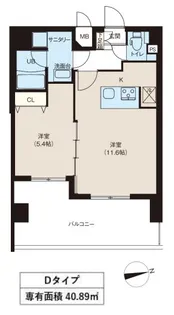 MAXIV八広【6階】の間取り