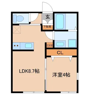 パーチェ成田【1階】の間取り
