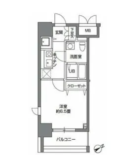 カスタリア三ノ輪【4階】の間取り