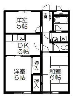 イル・デ・パン八木山南【1階】の間取り