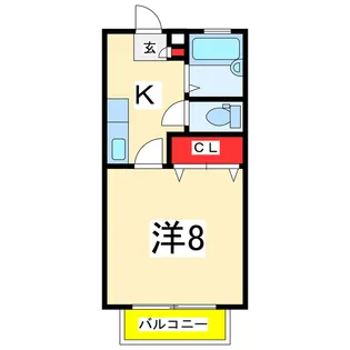 アークハイツA【2階】の間取り