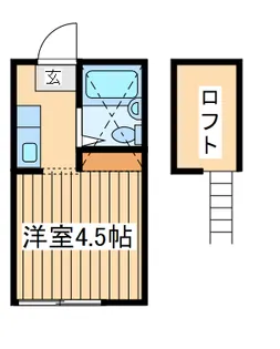 ミッキーハウス津田山【1階】の間取り