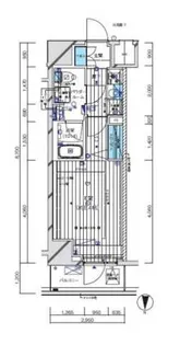 メインステージ門前仲町II【2階】の間取り