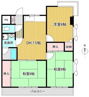 レジデンス・サンク【2階】の間取り