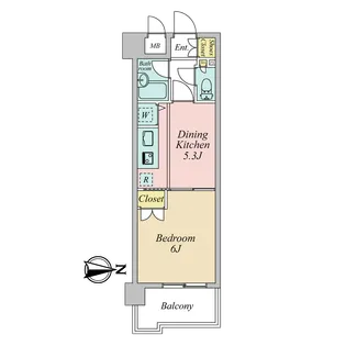 パークノヴァ鷺沼【3階】の間取り