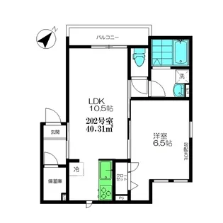 メゾン ジュアン【2階】の間取り