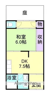 前島アパート【1階】の間取り