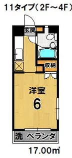 ベルロード高野【2階】の間取り