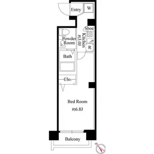 アーバンスクエア大山【5階】の間取り