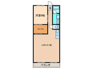 サンハイツ【1階】の間取り