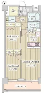 カハレア調布 i【2階】の間取り