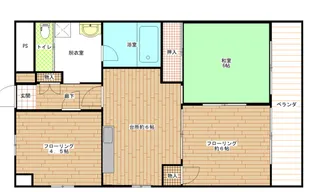 レジデンス奥田【3階】の間取り