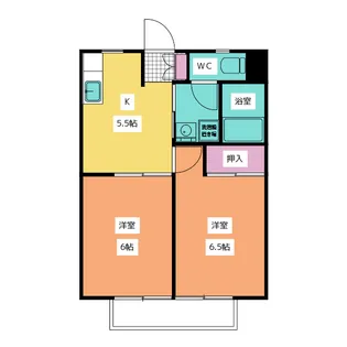 スカイパークパレス【2階】の間取り
