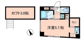 バーミープレイス上北沢II【1階】の間取り