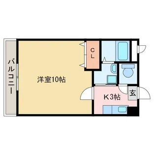 マリベール土橋【2階】の間取り