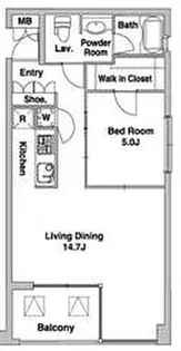 プライムアーバン恵比寿【3階】の間取り