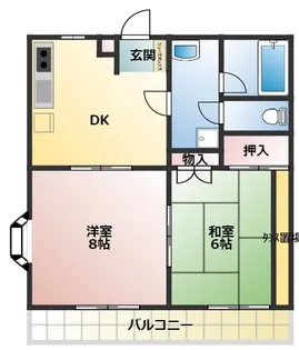 リバーサイド神山【2階】の間取り