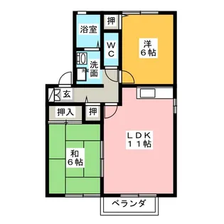 アムールAOKI 南棟【1階】の間取り