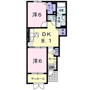 サジテール M【1階】の間取り